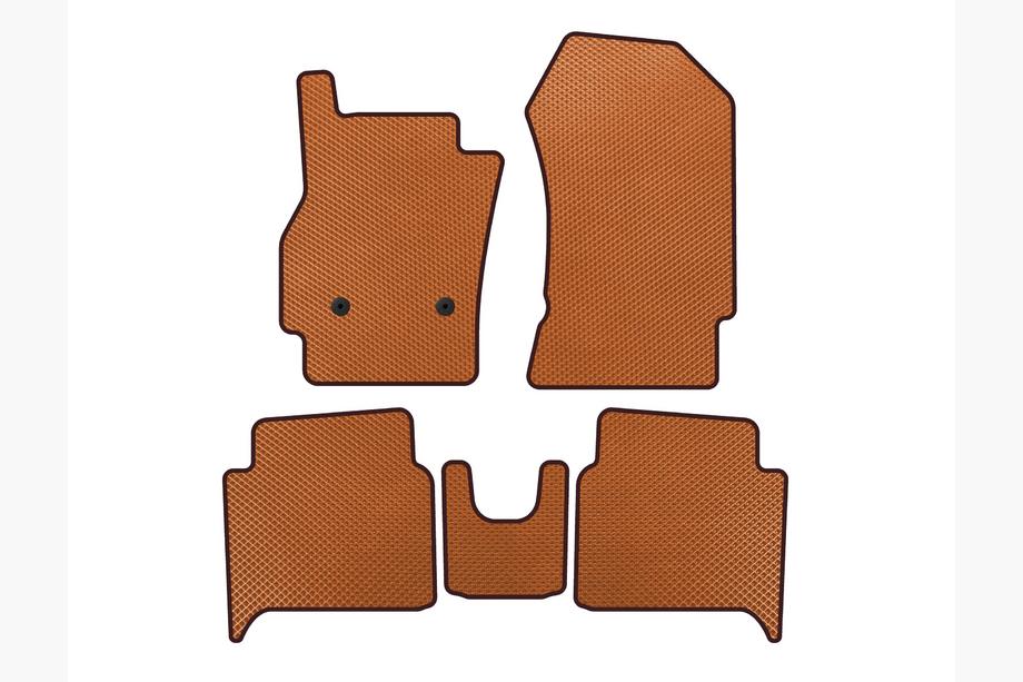 Renault Zoe 2012-2019 EVA Floor Mats (HB, Orange) Image