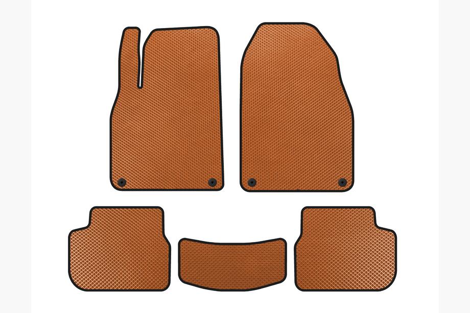 Saab 9-3 2002-2014 EVA Floor Mats (Orange) Photo 1