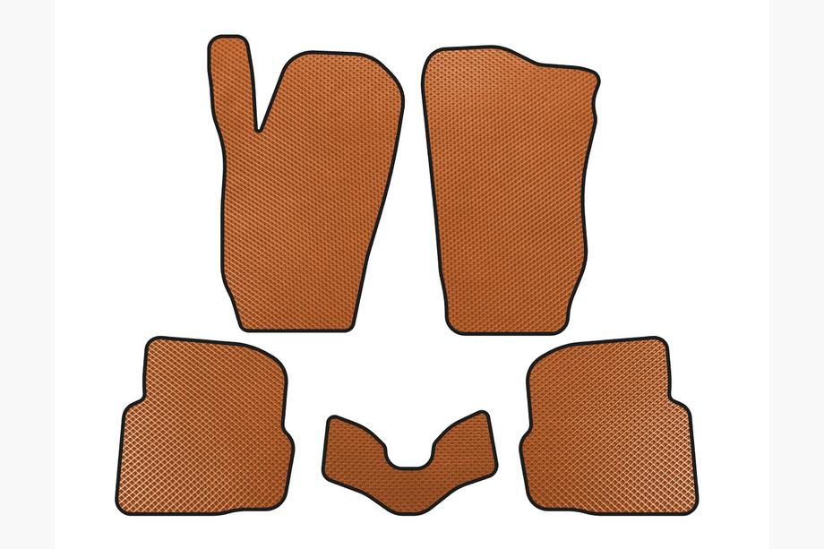 Seat Cordoba 2000-2009 EVA Floor Mats (SD, Orange) Image