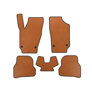 EVA Floor Mats (2010-2012, HB, 5-Door, Orange)