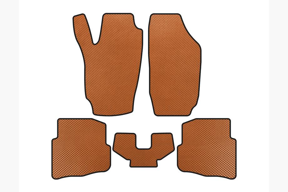 Seat Ibiza 2002-2009 EVA Floor Mats (Orange) Image