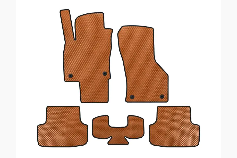 Seat Leon 2013-2020 EVA Floor Mats (Orange) Image
