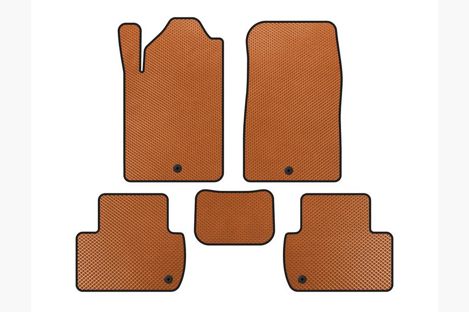 SsangYong Rexton I 2001-2017 EVA Floor Mats (Orange) Image
