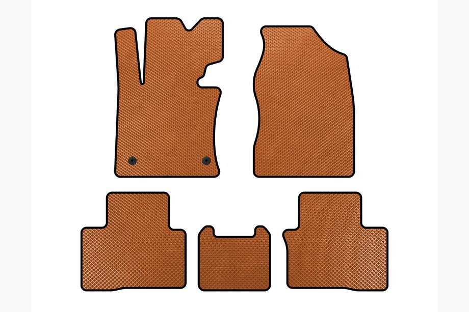 SsangYong Tivoli 2015- EVA Floor Mats (Orange) Image