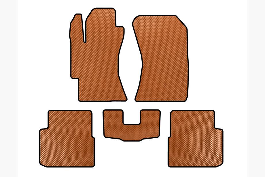 Subaru Impreza 2007-2011 EVA Floor Mats (HB, Orange) Image