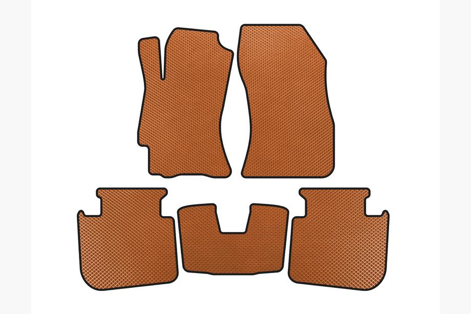 Subaru Legacy 2009-2014 EVA Floor Mats (2009-2013, SD, Orange) Image