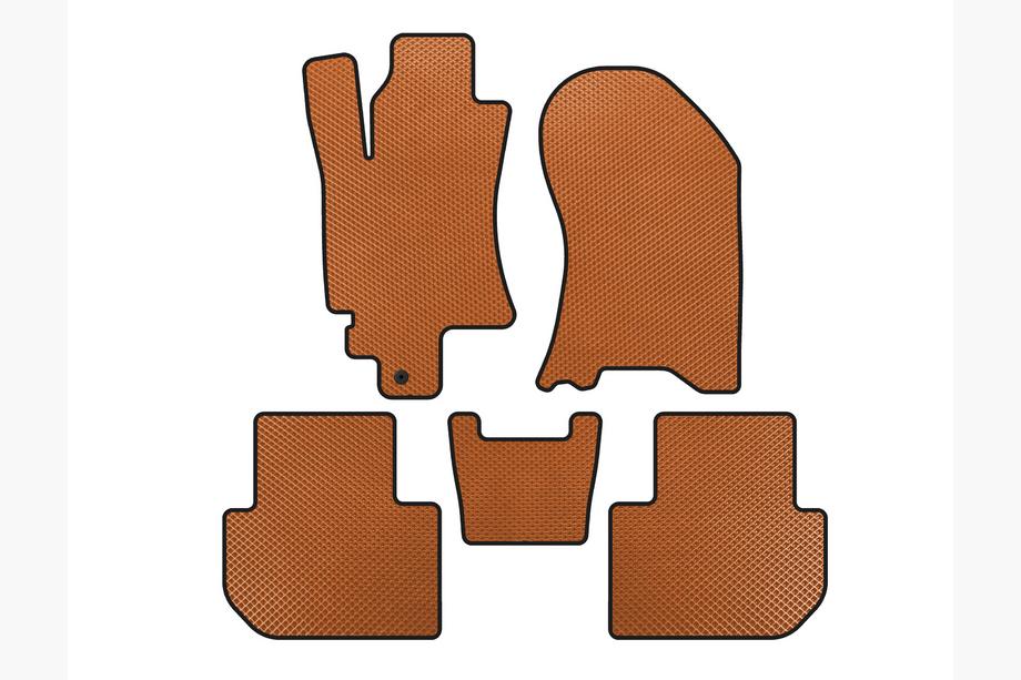 Subaru Tribeca 2005-2014 EVA Floor Mats (Orange) Image
