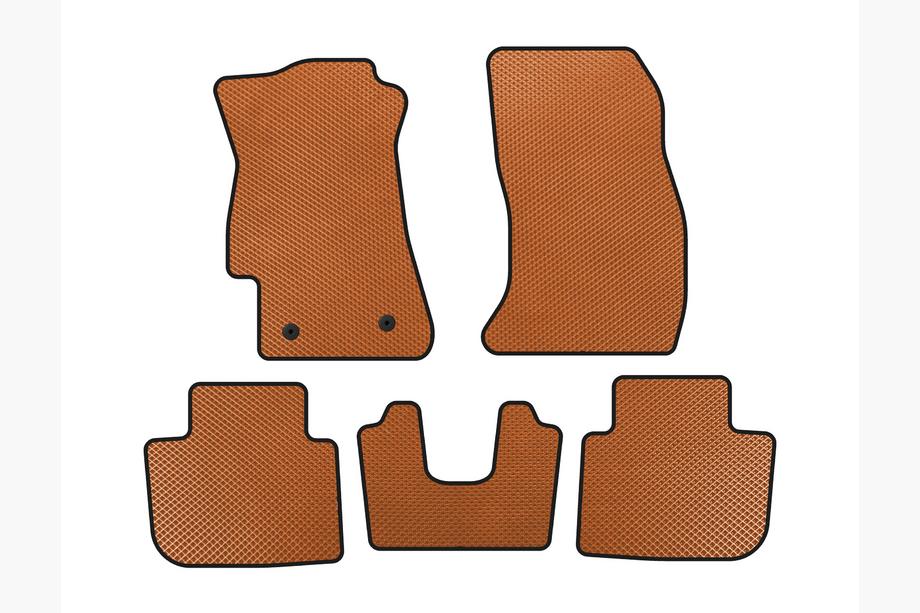 Subaru XV 2011-2017 EVA Floor Mats (2011-2016, Orange) Image