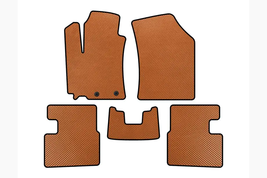 Suzuki Swift 2010-2017 EVA Floor Mats (Hatchback, 5-Door, Orange) Image