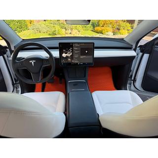 EVA Floor Mats (2020-2024, Orange) Tesla Model Y 2020- photo 2