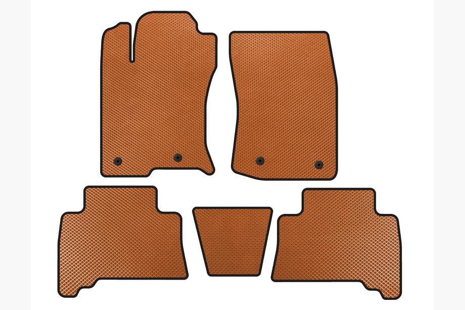 Toyota 4Runner 2009-2024 EVA Floor Mats (2009-2014, Orange) Image