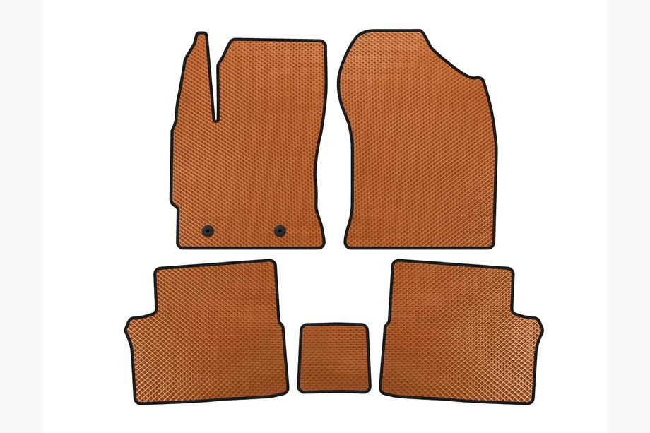 Toyota Auris 2012-2018 EVA Floor Mats (Orange) Image