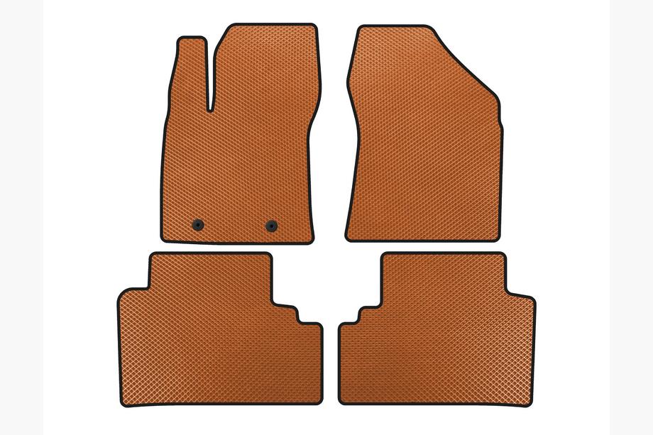 Toyota Avensis 2009-2018 EVA Floor Mats (SD, Orange) Image