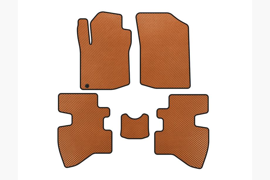 Toyota Aygo 2007-2014 EVA Floor Mats (2007-2009, HB, 3-Door, Orange) Photo 1