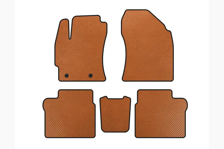 Toyota Corolla 2013-2019 EVA Floor Mats (2016-2019, SD, Orange) Image