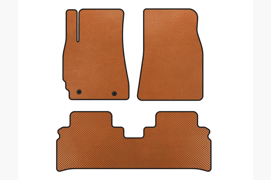 Toyota Highlander 2000-2008 EVA Floor Mats (Orange) Image