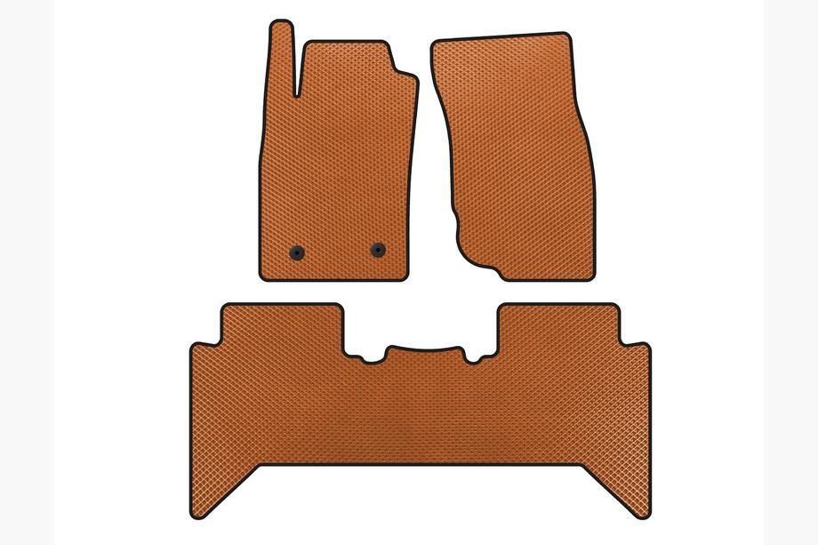 Toyota Hilux 2006-2015 EVA Floor Mats V2 (Orange) Image