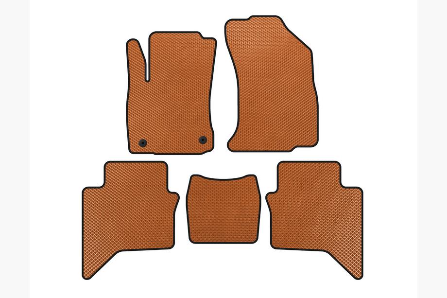 Toyota Hilux 2015- EVA Floor Mats (Orange) Image