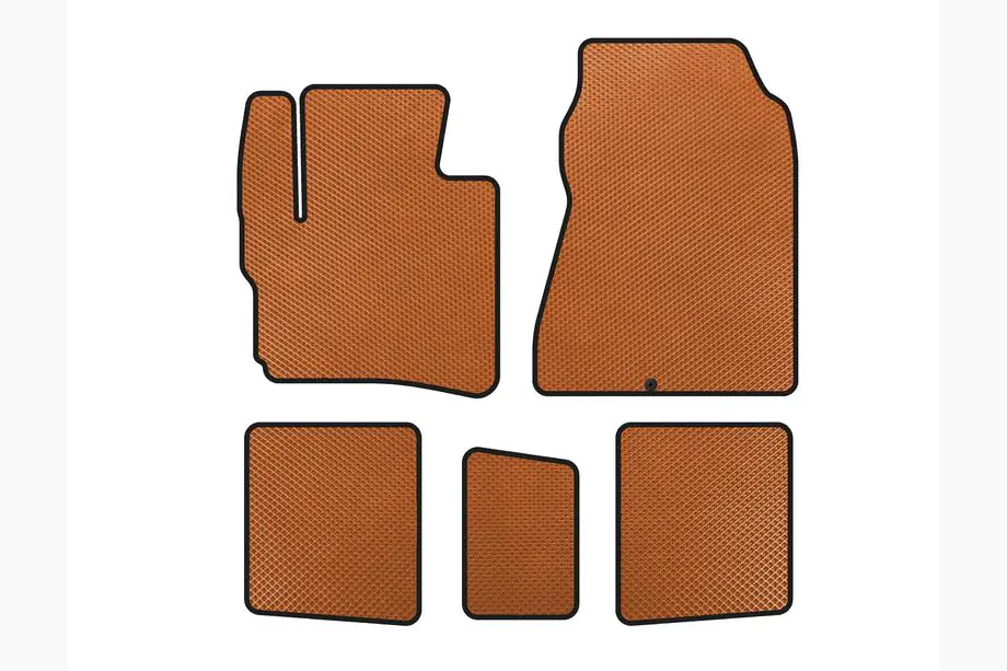 Toyota IQ 2008-2015 EVA Floor Mats (HB, Orange) Image