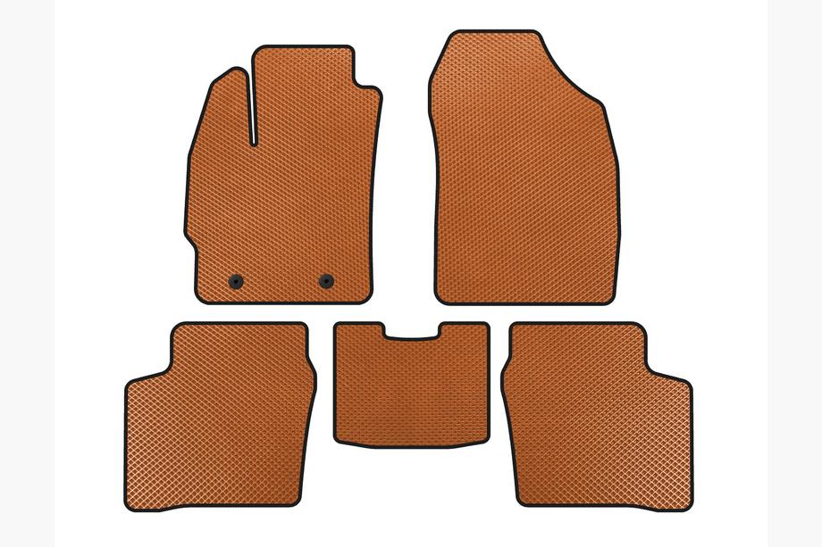 Toyota Prius 2003-2009 EVA Floor Mats (LB, Orange) Image