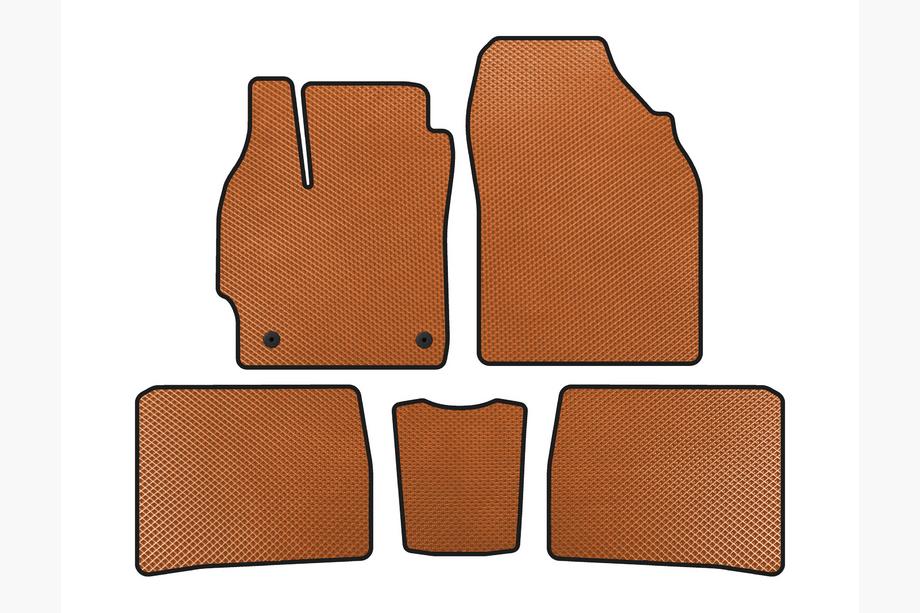 Toyota Prius 2009-2015 EVA Floor Mats (LB, Orange) Image