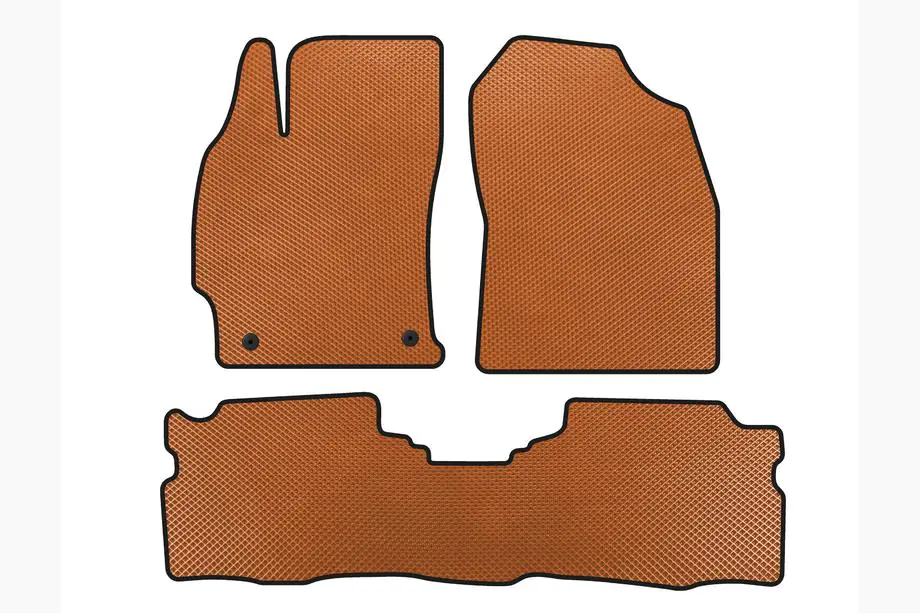 Toyota Prius 2015-2022 EVA Floor Mats (LB, Hybrid, Orange) Image