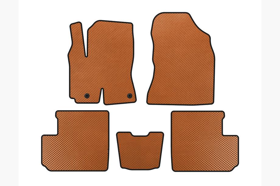 Toyota Rav 4 2001-2005 EVA Floor Mats (Orange) Image