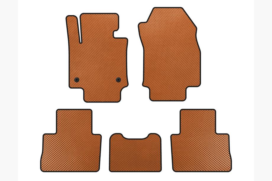 Toyota Rav 4 2019–2025 EVA Floor Mats (Orange) Image
