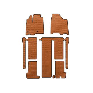 EVA Floor Mats (3 Rows, Orange)