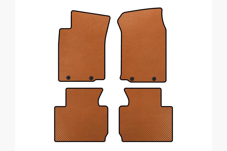 Toyota Tacoma 2004-2015 EVA Floor Mats (Orange) Image