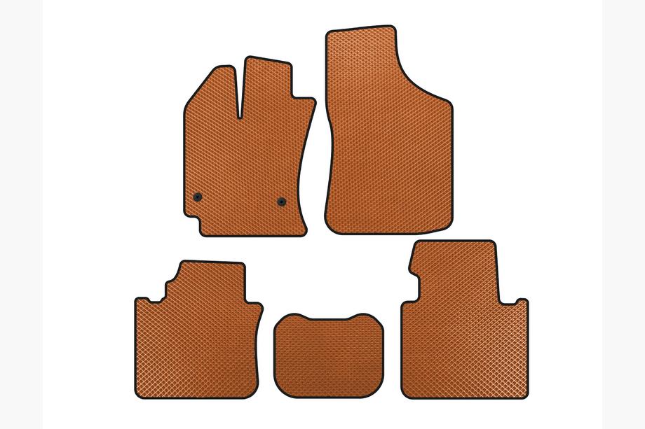 Toyota Venza 2008-2017 EVA Floor Mats (Orange) Image
