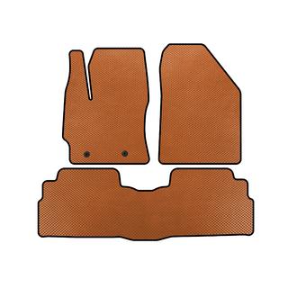 EVA Floor Mats (2 Rows, 7-Seater, Orange)