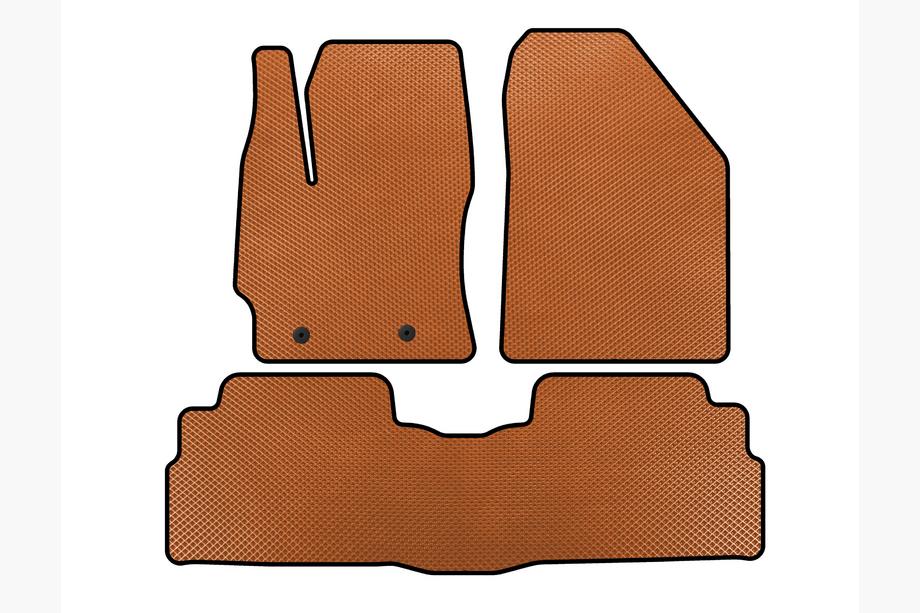 Toyota Verso 2009–2018 EVA Floor Mats (2 Rows, 7-Seater, Orange) Image