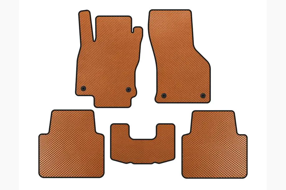 Volkswagen Arteon 2017-2025 EVA Floor Mats (LB, Orange) Image