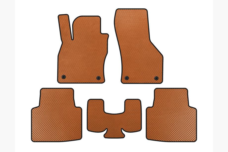 Volkswagen Arteon 2017-2025 EVA Floor Mats (Orange) Image