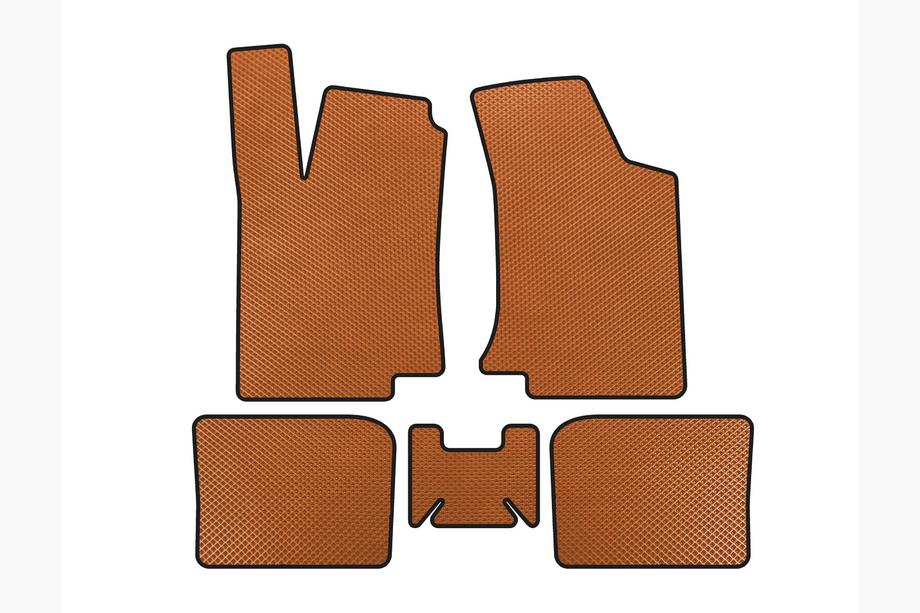 Volkswagen Golf 3 1991-2001 EVA Floor Mats (HB, 3-Door, Orange) Photo 1