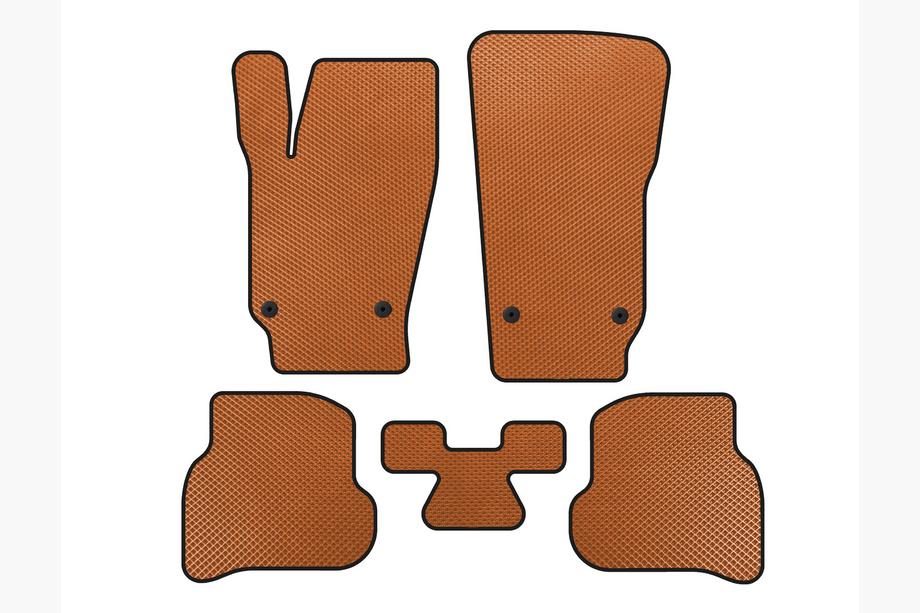 Volkswagen Polo 2010-2017 EVA Floor Mats (HB, 3/5-Door, Orange) Image