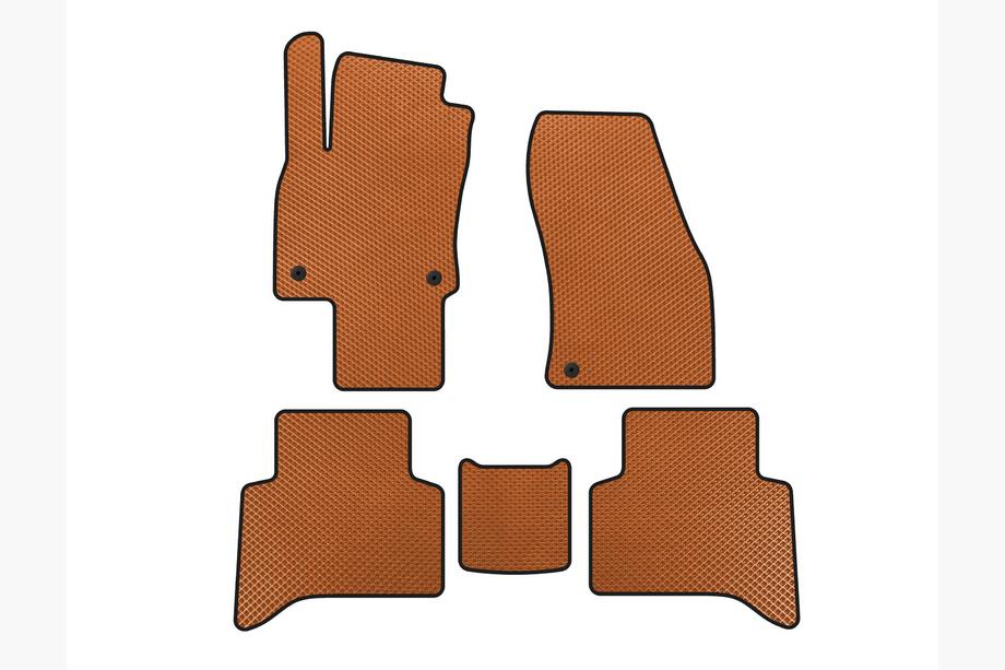 Volkswagen Touran 2015- EVA Floor Mats (5-Seater, Orange) Image