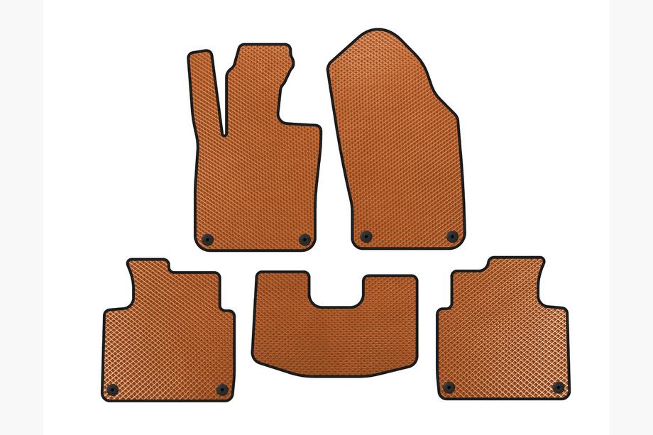 Volvo S90/V90 2016- EVA Floor Mats (SD, Short Base, Orange) Image