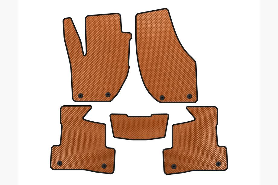 Volvo V40 2012- EVA Floor Mats (2016+, HB, Orange) Image