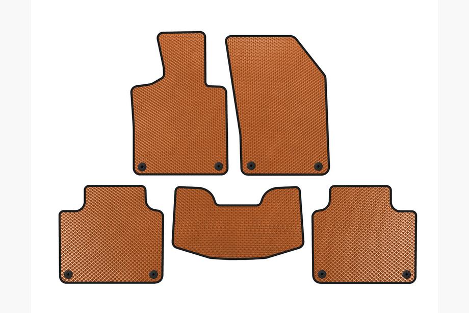 Volvo V90 1997-1998 EVA Floor Mats (SW, Orange) Image