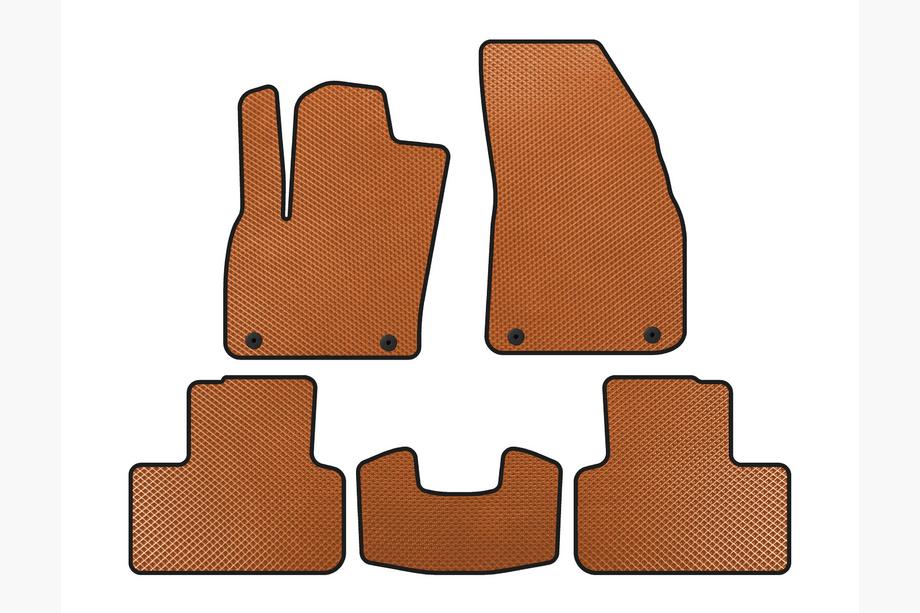 Volvo XC40 2018- EVA Floor Mats (Orange) Image