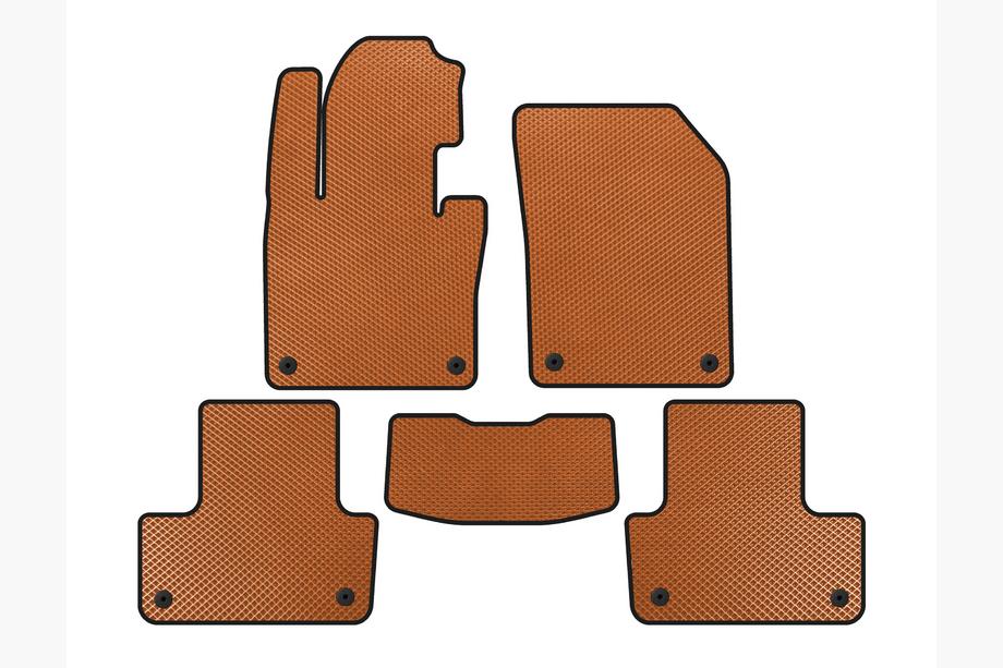 Volvo XC60 2017- EVA Floor Mats (Orange) Image
