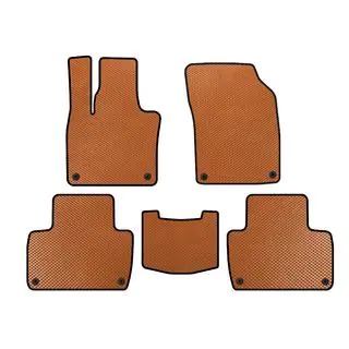EVA Floor Mats (2 Rows, Orange)