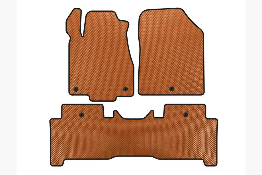 Acura MDX 2007-2013 EVA Floor Mats (2 Rows, Orange) Image