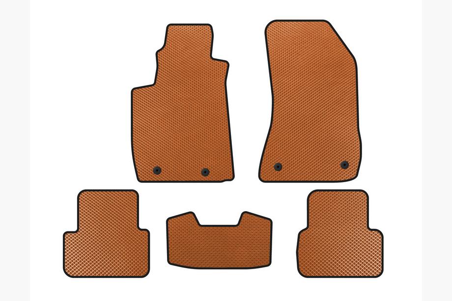 Alfa Romeo 159 2005–2011 EVA Floor Mats V-2 (Orange) Image