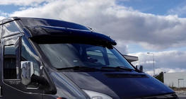 Ford Transit 2000–2014 Windshield visor (black gloss, 5mm) photo 13