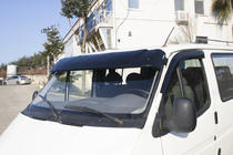 Ford Transit 1991-2000 Windshield visor (black gloss, 5mm) photo 3