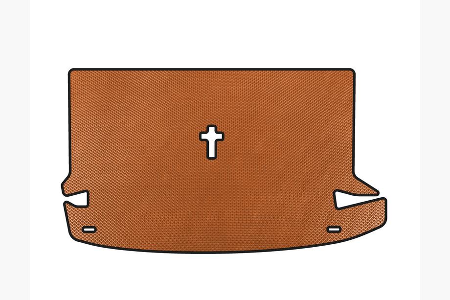 Dacia Lodgy 2012-2022 EVA Trunk Mat (7-Seater, Orange) Image