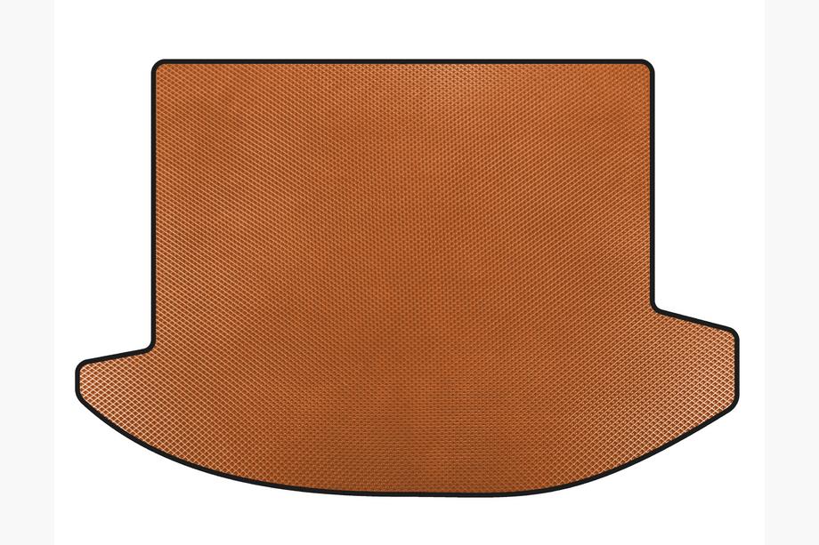 Kia Carens 1999-2012 EVA Trunk Mat (2006-2012, 2 Rows, 7-Seater, Orange) Photo 1